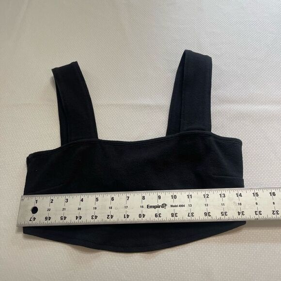 Free People Beach Black Crop Top Size Medium - Picture 5 of 9